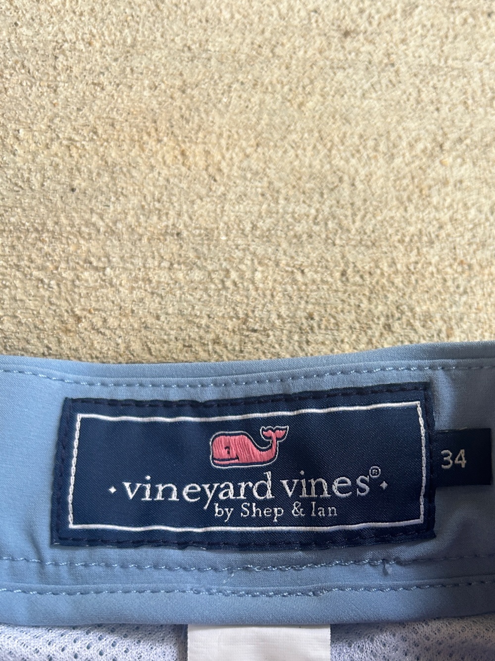 Vineyard Vines Sky Blue Flat Front Men's Breaker Shorts - Picture 2 of 6